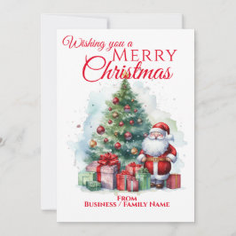 Vrolijk Kerstmis Sinterklaas Flat Feestdagenkaart