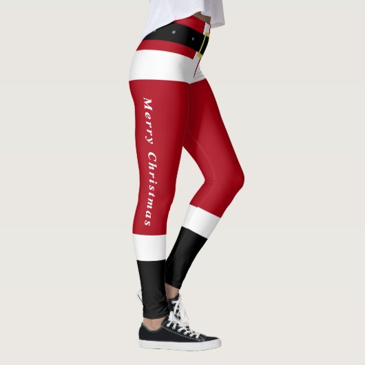 Vrolijk Kerstmis Sinterklaas Leggings Grappig (Rechts)