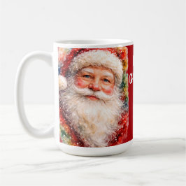 Vrolijk Kerstmis Sinterklaas Portret Koffiemok