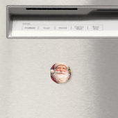 Vrolijk Kerstmis Sinterklaas Portret Magneet (Insitu (Vaatwasser))