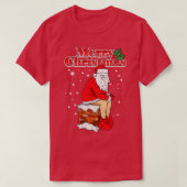 Vrolijk Kerstmis Sinterklaas Schoorsteen Poep T-shirt (Design voorkant)