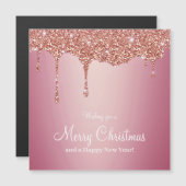 Vrolijk Kerstmis Smelten Meisje Roze Sparkles (Voorkant / Achterkant)