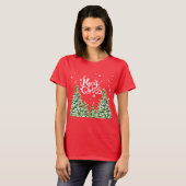 Vrolijk Kerstmis Sneeuw Bomen Kerstmis T-shirt (Voorkant volledig)