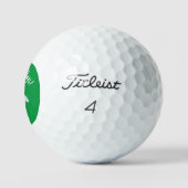 Vrolijk Kerstmis Sneeuwman Custom Golf Ball Golfballen (Logo)
