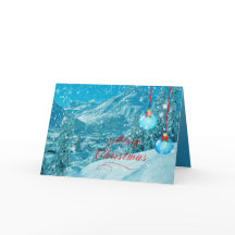 Vrolijk Kerstmis Sneeuwrijk Winterdorp