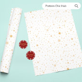 Vrolijk Kerstmis Sneeuwvlok Elegant Modern Rood Ronde Sticker