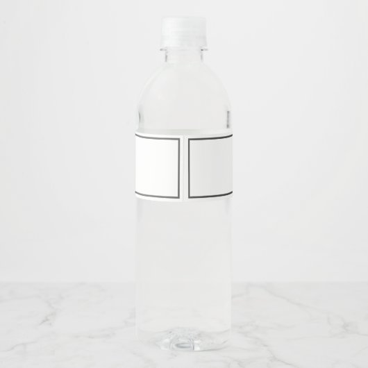 Vrolijk Kerstmis Sneeuwvlok Modern Minimalistisch  Waterfles Etiket (Achterkant)