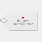 Vrolijk Kerstmis snoep riet rood groen Kerstmis Cadeaulabel (Achterkant Horizontaal)