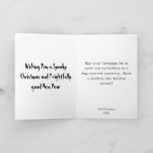 Vrolijk Kerstmis Spooky Gothic Ghost Kaart (Binnen)