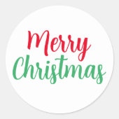 Vrolijk Kerstmis Sticker CHRD-001v3 (Voorkant)