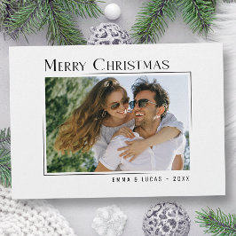 Vrolijk Kerstmis Stijlvolle Moderne Minimalistisch Feestdagenkaart