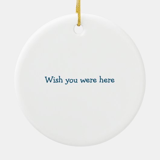 Vrolijk Kerstmis Surfen Santa Ornament (Achterkant)