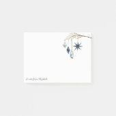 Vrolijk Kerstmis, Tak, Ballen, Kerstman, Sterren Post-it® Notes (Voorkant)