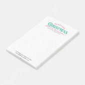 Vrolijk kerstmis tekst ontwerp post-it® notes (Schuin)
