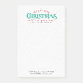 Vrolijk kerstmis tekst ontwerp post-it® notes (Voorkant)