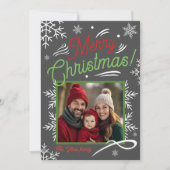 Vrolijk Kerstmis Traditioneel Feestdagenkaart (Voorkant)