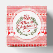 VROLIJK KERSTMIS Traditionele gepersonaliseerde Fa Bedankdoosjes (Bovenkant)