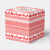 VROLIJK KERSTMIS Traditionele gepersonaliseerde Fa Bedankdoosjes (Achterkant)