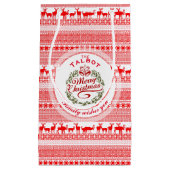 VROLIJK KERSTMIS Traditionele gepersonaliseerde S Klein Cadeauzakje (Voorkant)