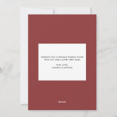 Vrolijk Kerstmis Unieke Typografie Foto Feestdagenkaart (Achterkant)