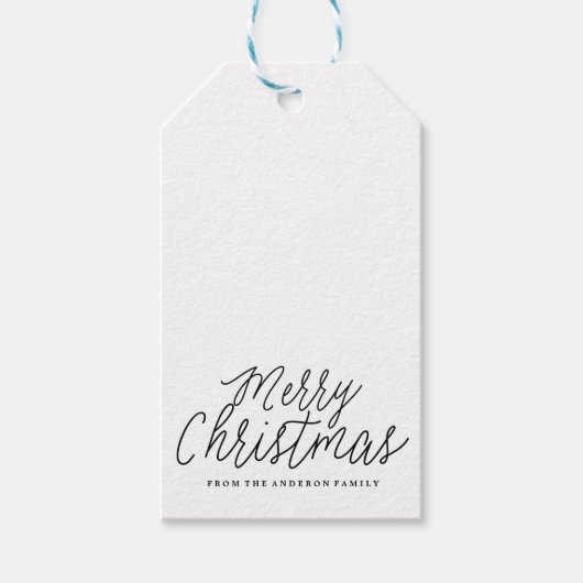 VROLIJK KERSTMIS vakantie kerstcadeau Tags Cadeaulabel (Voorkant)