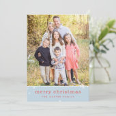 VROLIJK KERSTMIS vakantie schattig feestelijk spar Feestdagenkaart (Staand voorkant)