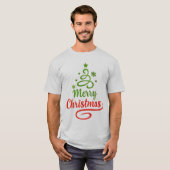 🎄 Vrolijk Kerstmis Vakantie T-shirt – Aanpasbaar (Voorkant volledig)
