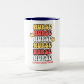 Vrolijk Kerstmis Verpleegster Koffie Combo Mok (Midden)