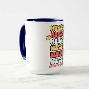Vrolijk Kerstmis Verpleegster Koffie Combo Mok