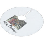 Vrolijk Kerstmis Voeg Foto Tekst Vakantie Aangepas Kerstboom Rok (Gekanteld)