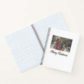 Vrolijk Kerstmis Voeg Foto Tekst Vakantie Aangepas Notitieboek (Binnen)