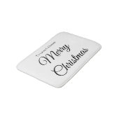 Vrolijk Kerstmis voeg naam tekst aangepaste famili Badmat (Gekanteld)