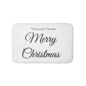 Vrolijk Kerstmis voeg naam tekst aangepaste famili Badmat (Voorkant)