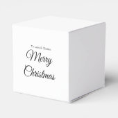 Vrolijk Kerstmis voeg naam tekst aangepaste famili Bedankdoosjes (Achterkant)