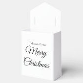 Vrolijk Kerstmis voeg naam tekst aangepaste famili Bedankdoosjes (Geopend)