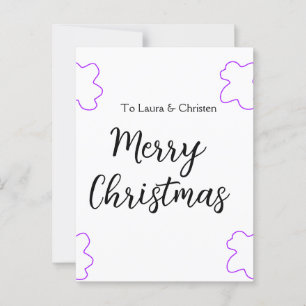 Vrolijk Kerstmis voeg naam tekst aangepaste famili Briefkaart