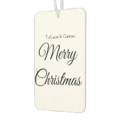 Vrolijk Kerstmis voeg naam tekst aangepaste famili Luchtverfrisser (Links)