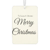 Vrolijk Kerstmis voeg naam tekst aangepaste famili Luchtverfrisser (Achterkant)