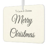 Vrolijk Kerstmis voeg naam tekst aangepaste famili Luchtverfrisser (Links)