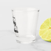 Vrolijk Kerstmis voeg naam tekst aangepaste famili Shot Glas (Rechts)