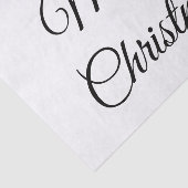 Vrolijk Kerstmis voeg naam tekst aangepaste famili Tissuepapier (Detail)