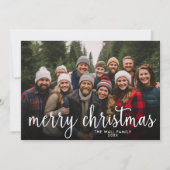 Vrolijk Kerstmis Volledige Foto Eenvoudig Script - Feestdagenkaart (Voorkant)