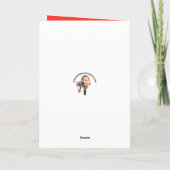 Vrolijk Kerstmis Vriend Marshmallow Snowman Feestdagen Kaart (Achterkant)