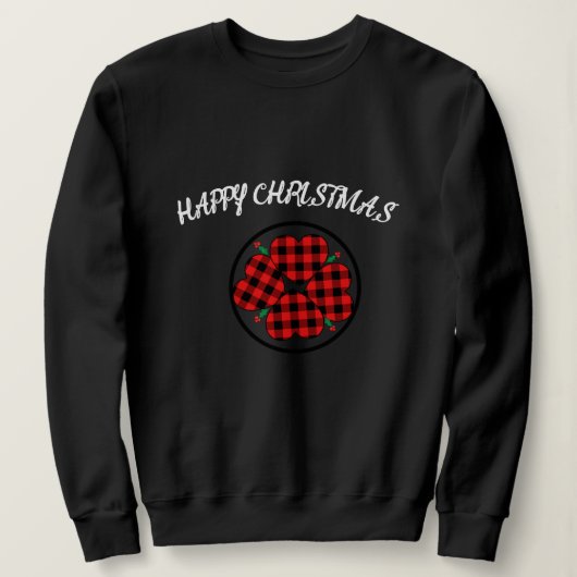 Vrolijk kerstmis vrouwen Zwart Trui (Design voorkant)