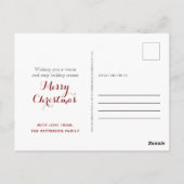 Vrolijk Kerstmis Warm en Gezellig Kerstman Geperso Briefkaart (Achterkant)