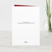 Vrolijk Kerstmis Warme Gezellige Open haard Santa  Notitiekaartje (Achterkant)