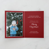 Vrolijk Kerstmis Warme Gezellige Open haard Santa  Notitiekaartje (Binnen)