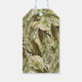 Vrolijk Kerstmis Waterverf Kerstkrans Cadeaulabel (Achterkant)