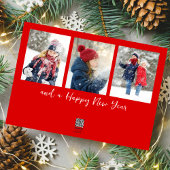 Vrolijk Kerstmis Waterverf Kousen Foto Collage Feestdagenkaart