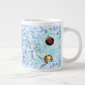 Vrolijk Kerstmis Wind Sinterklaas sok Grote Koffiekop (Rechts)